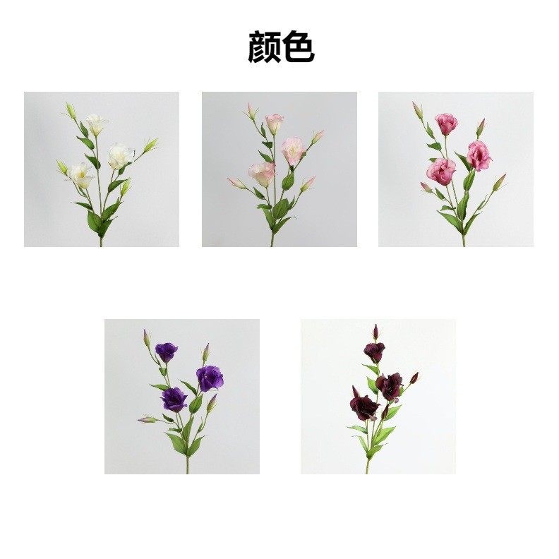 仿真花桔梗假花7头洋桔梗家居装饰婚庆花艺绢花假花场景布置摄影详情13