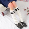 Yifan Autumn and Winter Girls' JK uniform, Dui Dui sock, sweet and cool student knitted woolen warm calf cover, mid-calf, Japanese style Specification image
