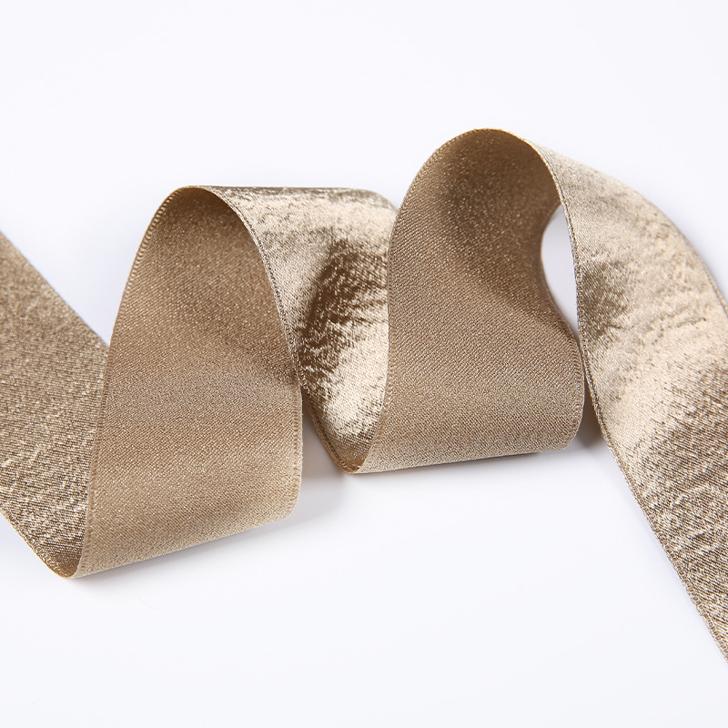 Korean-style luxurious, super dazzling and beautiful single-color satin ribbon high-end gift box, flower packaging, ribbon edge-pressed fabric strip decoration Application Scenario
