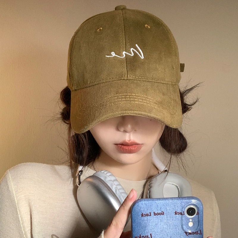 Khaki Wide Brim Baseball Cap Female Plus Deepen Long Brim Cap Cap Korean Cap Big Head Circumference Shows Small Face Application Scenario