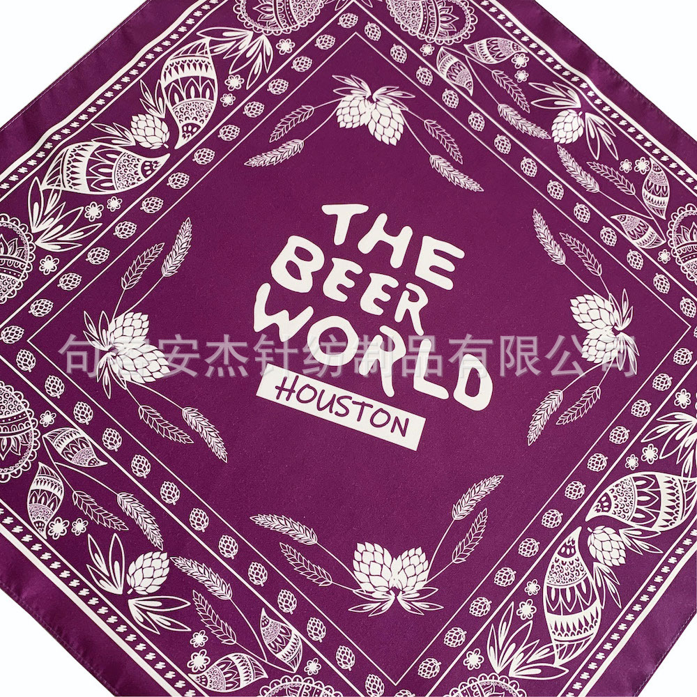 Turban Custom Cotton Square Polyester Square Logo To Map To Sample Custom Square Factory Item Picture