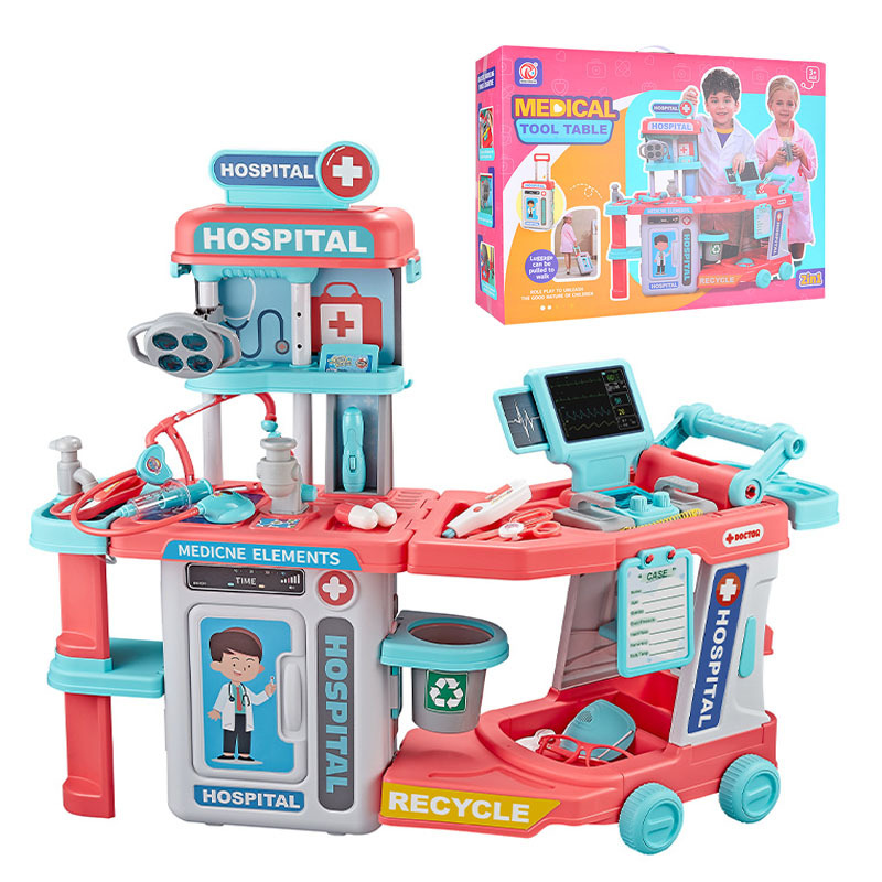 Children's doctor toy set, playing medical injection, role-playing, educational medical equipment toys, birthday gifts for girls