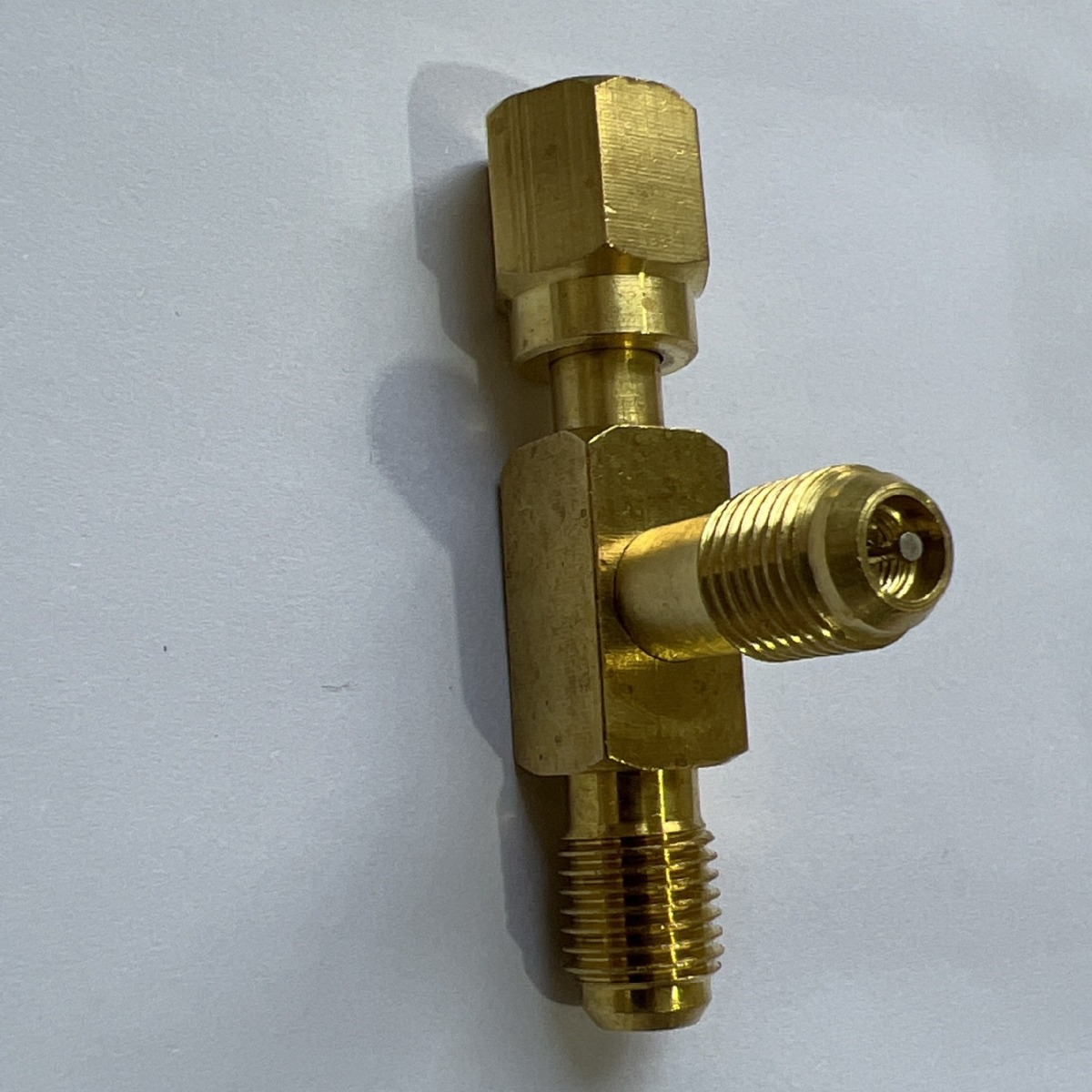 R134ar22, R407, R600 refrigeration fluorine copper conversion joint, three-way conversion joint, refrigerant connection accessories details Picture