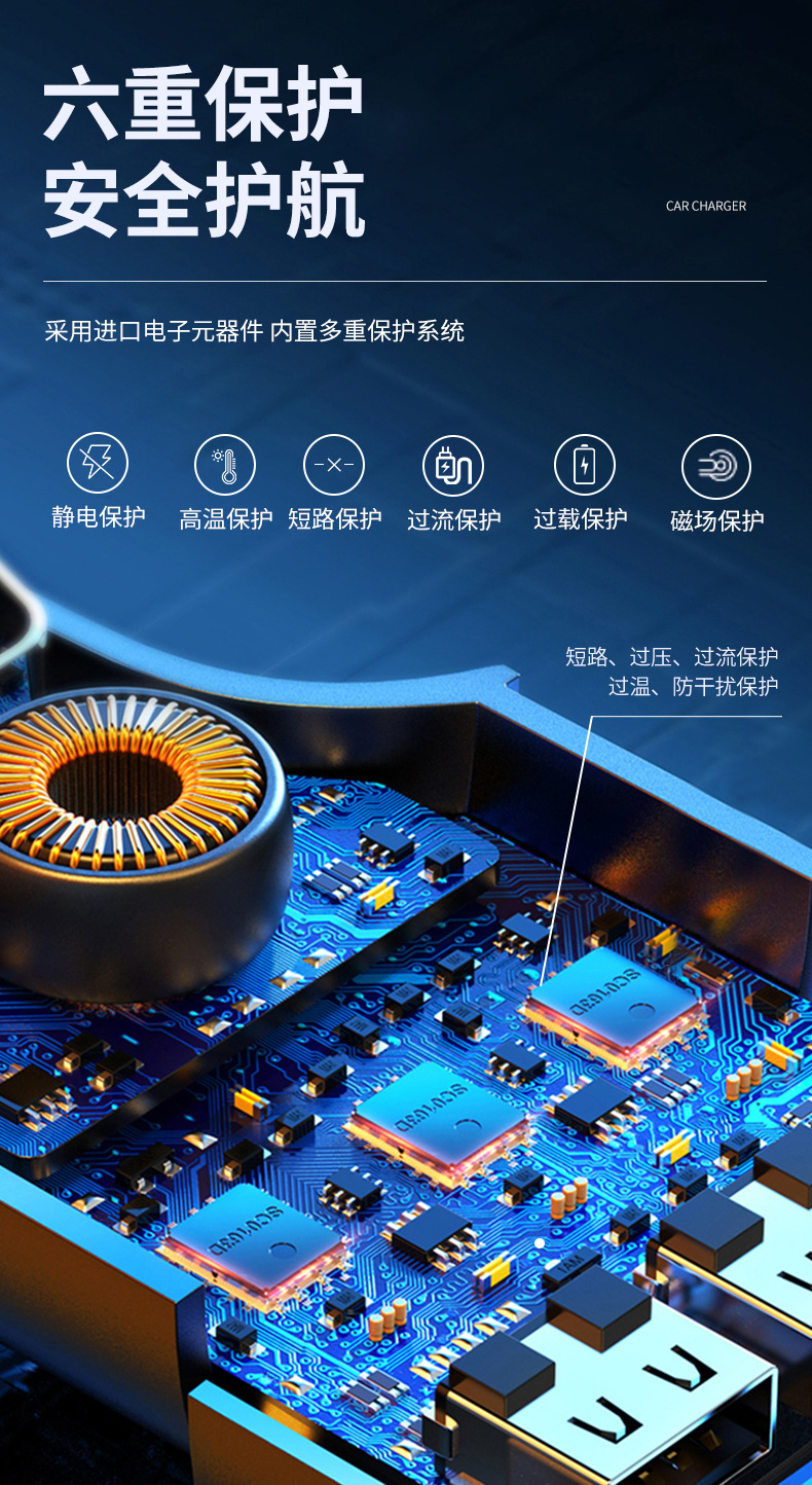 Y4工厂批发车载mp3 蓝牙fm发射器 私模快充车载充电器 跨境新品详情8