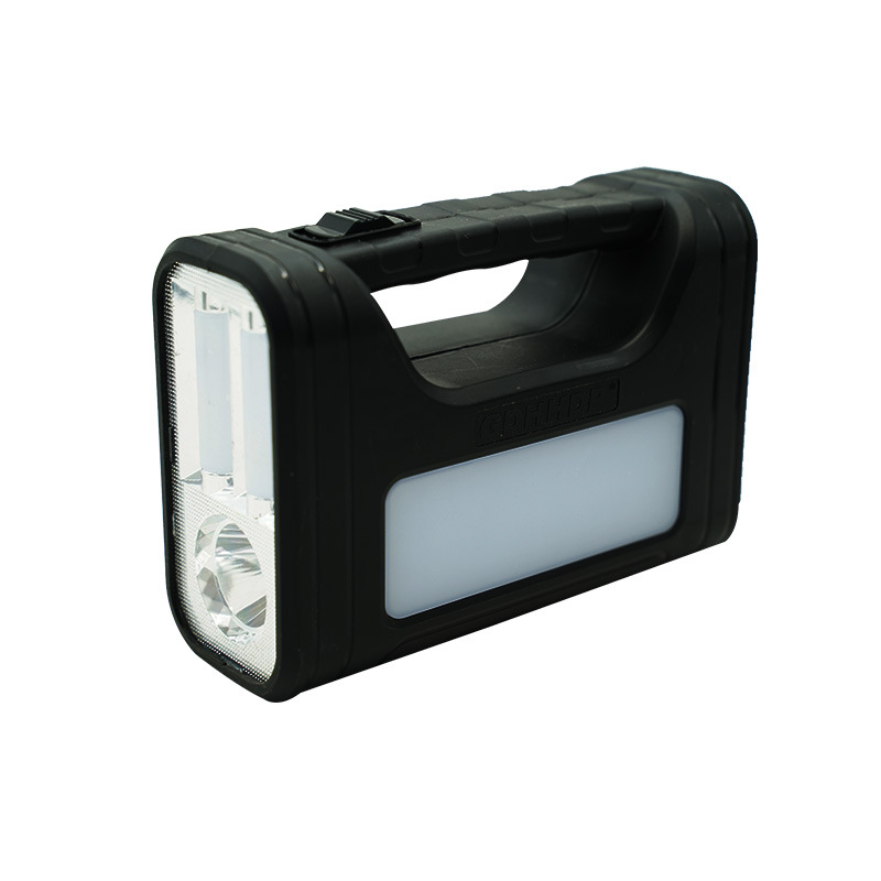 Patrol portable rechargeable led searchlight, outdoor rainproof strong flashlight, solar-powered portable lamp Specification image