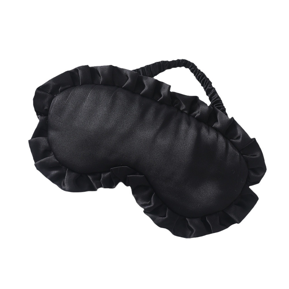 Imitation Silk Lace Eye Mask Ruffled Edge Outdoor Travel Nap Shade Sleep Eye Mask Small Fresh Eye Mask Wholesale Spot Item Picture