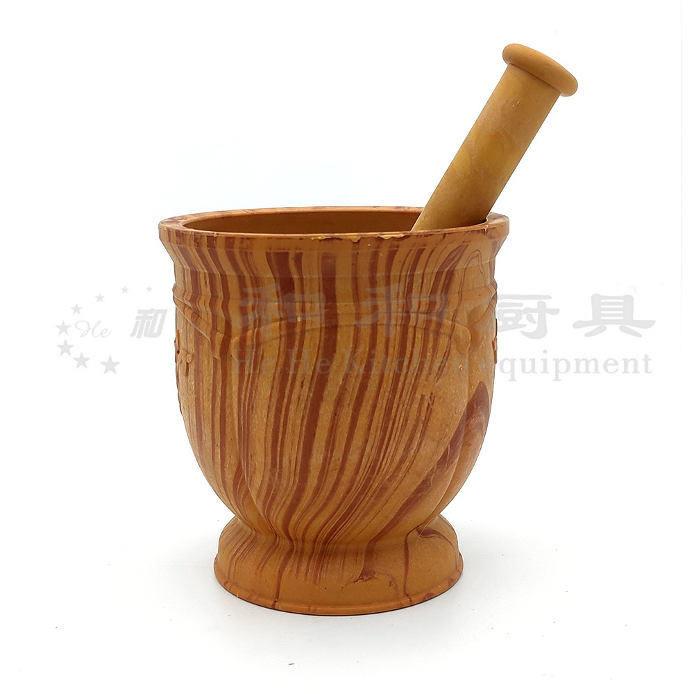 Large old-fashioned manual household press garlic masher multifunctional medicinal powder grinding mortar pot spice garlic masher Application Scenario