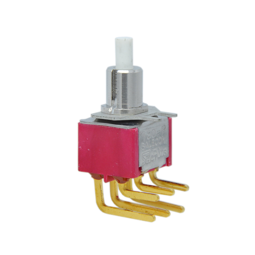 Taiwan SALECOM original factory toggle switch P8702 series reset six-pin two-position side-bent pin