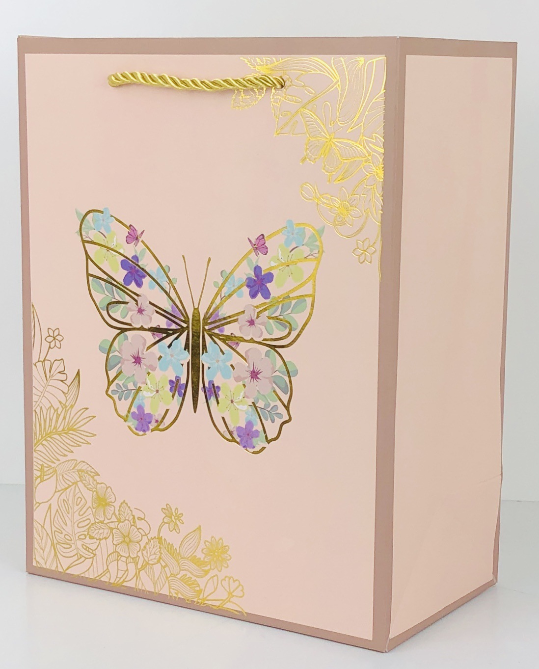 Single-color gilded butterfly series handbags, outrageous shopping bags, cross-border exclusive supply Specification image