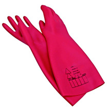 7KA绝缘防护手套AV4702使用电压1KV红色天然乳胶绝缘手套抗电弧