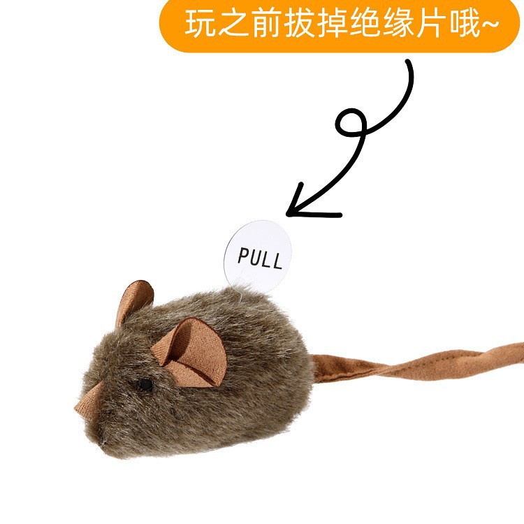 A sound-making little mouse cat toy, a self-entertaining and boring gadget, a cat teaser, a simulated mouse cat teething product for kittens details Picture