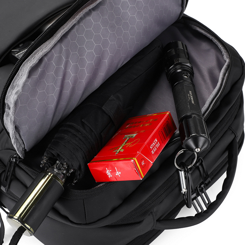 商务双肩包大容量旅行包定 制背包印logo印字图案男士电脑包背包详情图4