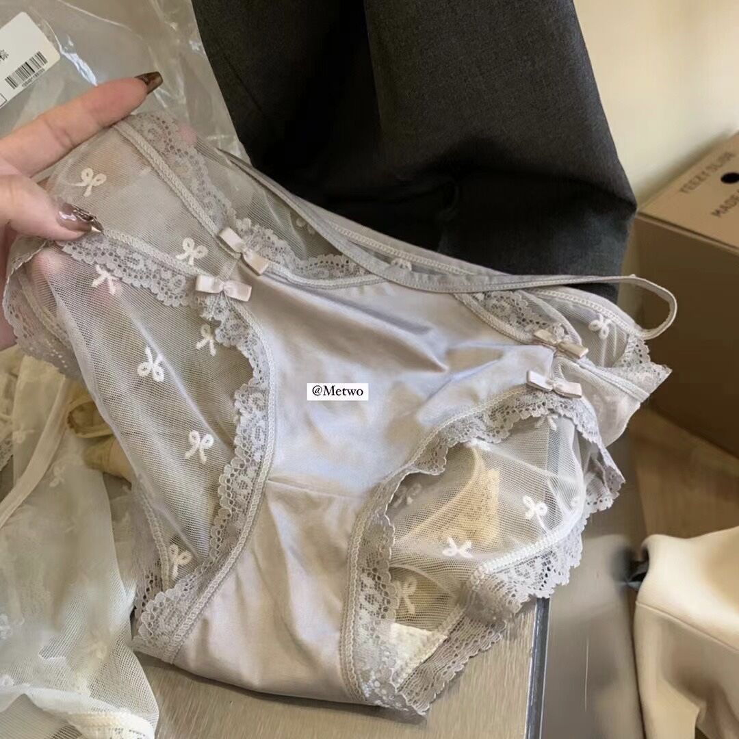 ملابس داخلية فرنسية صافية، مع ربطة سروال داخلي أنثوي مريح ومثير details Picture