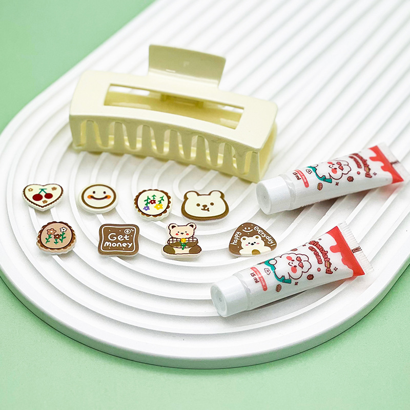 Diy Vintage Hairpin Hair Accessories Hollow Out Cute Girl Hairpin Grab Cream Glue Handmade Headwear Material Pack Wholesale Specification drawing