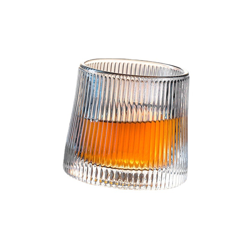 Serving Spinning Top Glasses Thickened Decompression Whiskey Glasses Beer Glasses Personality Tumbler Rotating Glasses Home Bar Hotel Essential Drink Glass Juice Glass Item Picture