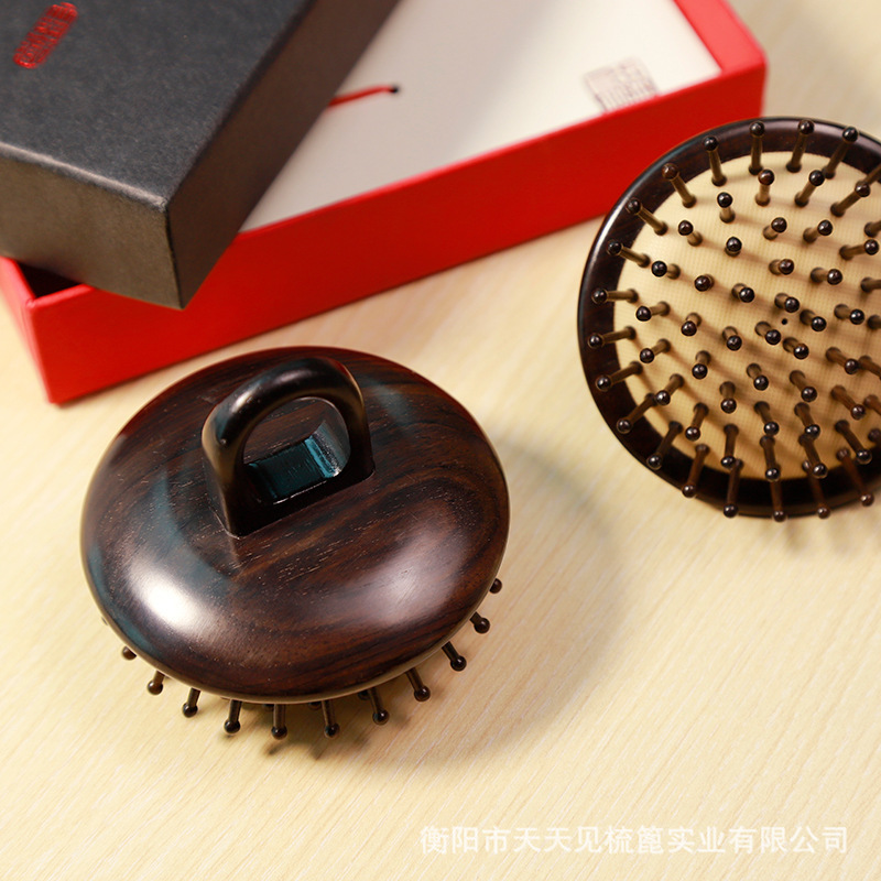 See Every Day Ring Tooth Shaper Hair Comb Lady Care Meridian Massage Massage Comb Gift Box Comb Holiday Gift Application Scenario
