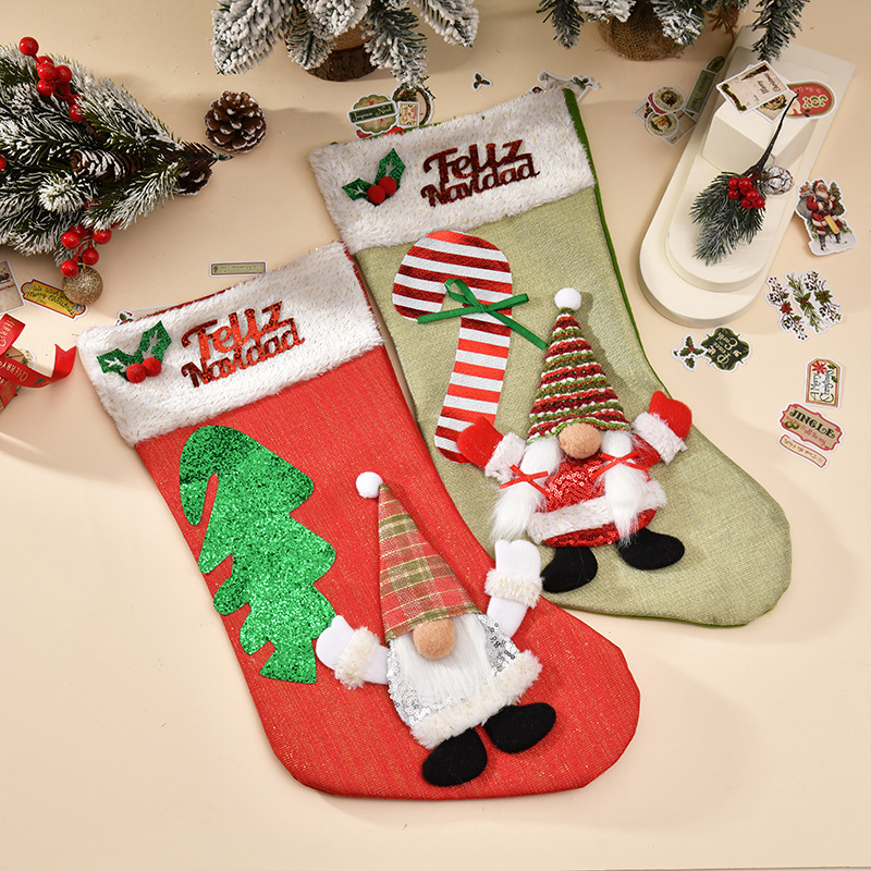 Christmas Decorations Christmas Stockings Santa Claus Gift Bags Christmas Candy Gift Bags Christmas Tree Decoration Pendants