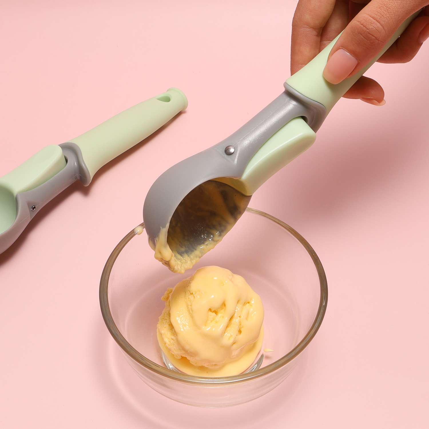 Cross-Border Stock Creative Ice Cream Scoop Dual-Purpose Ice Cream Scoop Scoop Scoop Scoop Kitchen Gadget Specification drawing