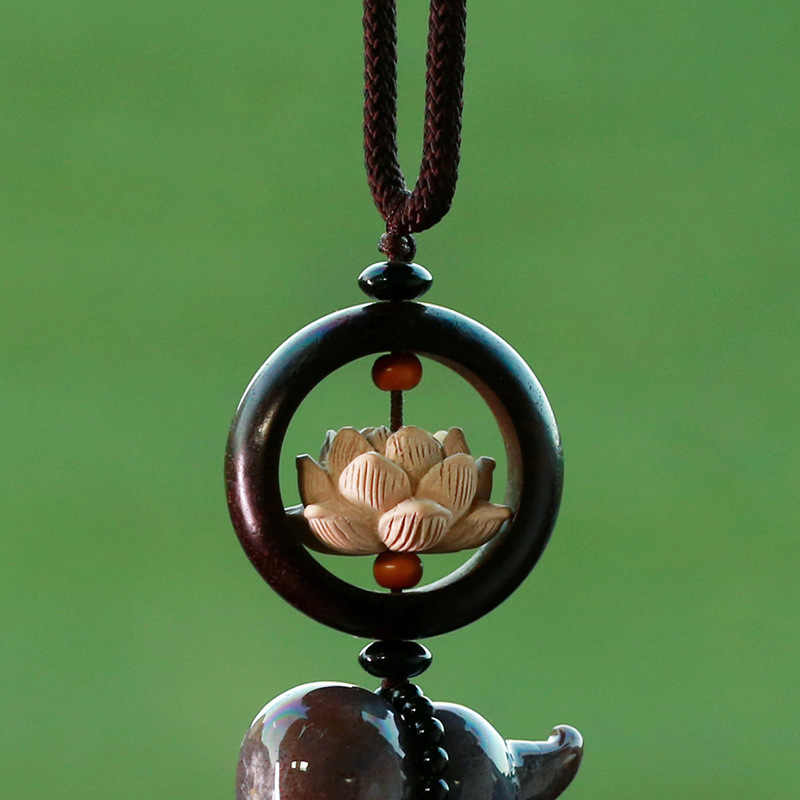 Natural aquatic plants, agate, chalcedony, boxwood, magnolia, car hangers, magnolia flower pendants, men's and women's car interiors, car hangers Specification image