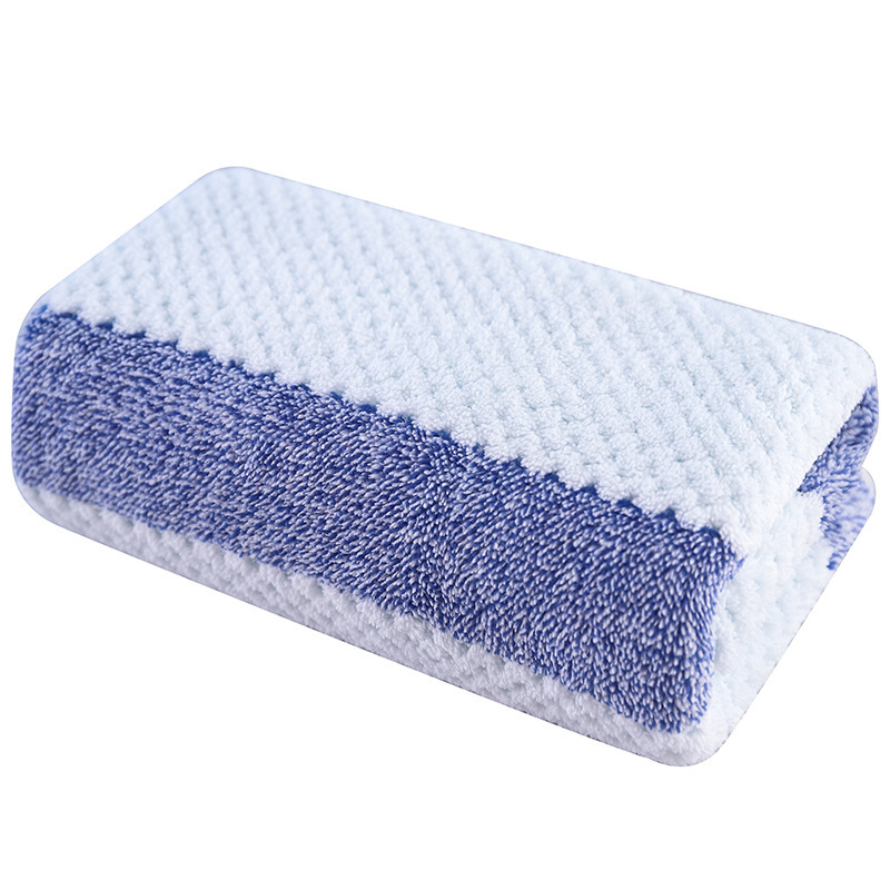 【 Chi Jia 】 Thickened, soft, absorbent, double-sided Coral Fleece towel for adult face washing as a return gift towel Item Picture