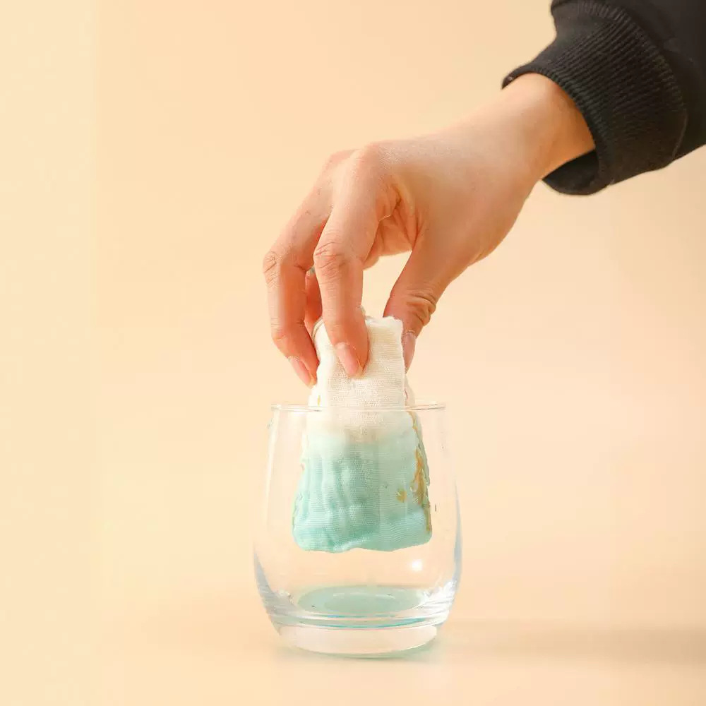 婴儿纯棉纱布花瓣围嘴口水巾 四季宝宝360度防吐奶吸水新生儿围兜详情图3