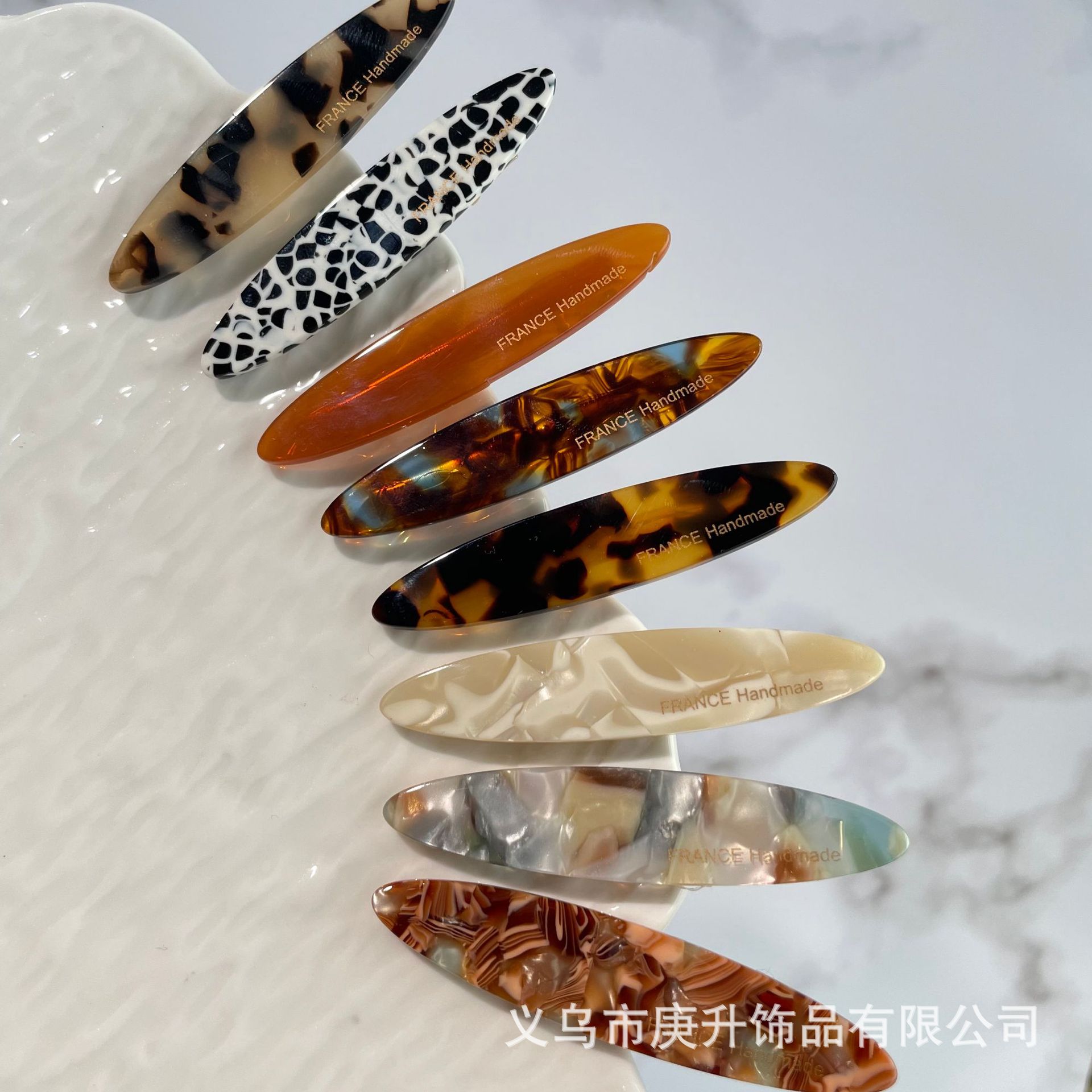 韩国氛围感醋酸碎发夹侧边夹简约一字夹鸭嘴夹夏季高级感刘海夹女