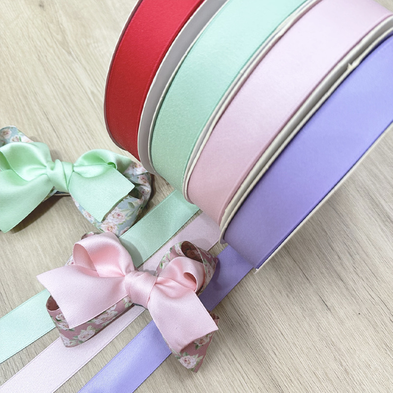 Terylene Ribbon Double Matte Terylene Ribbon Ribbon Handmade Diy Hair Hair Bow Material Gift Box 171002