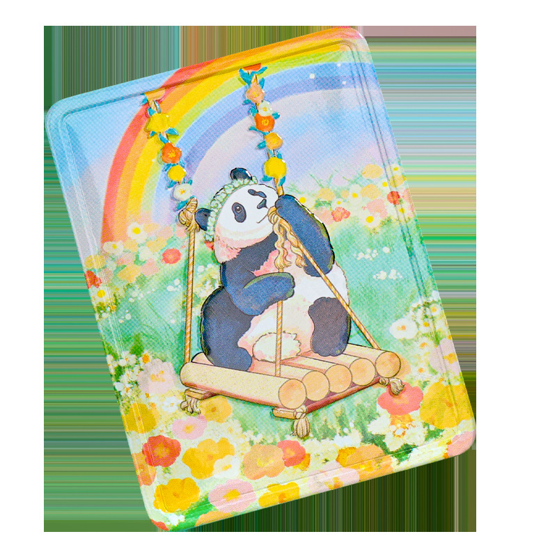 Tinplate fridge magnets, Sichuan Giant Panda Museum souvenirs, zoo gift shop wholesale travel gifts Item Picture