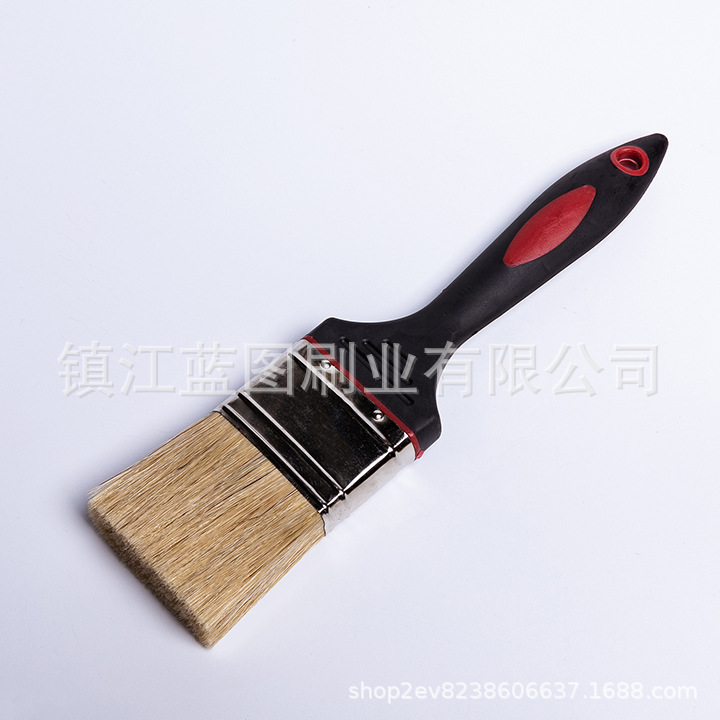 高品质橡塑柄外贸油漆刷子中国江苏镇江厂家直发油漆刷规格全