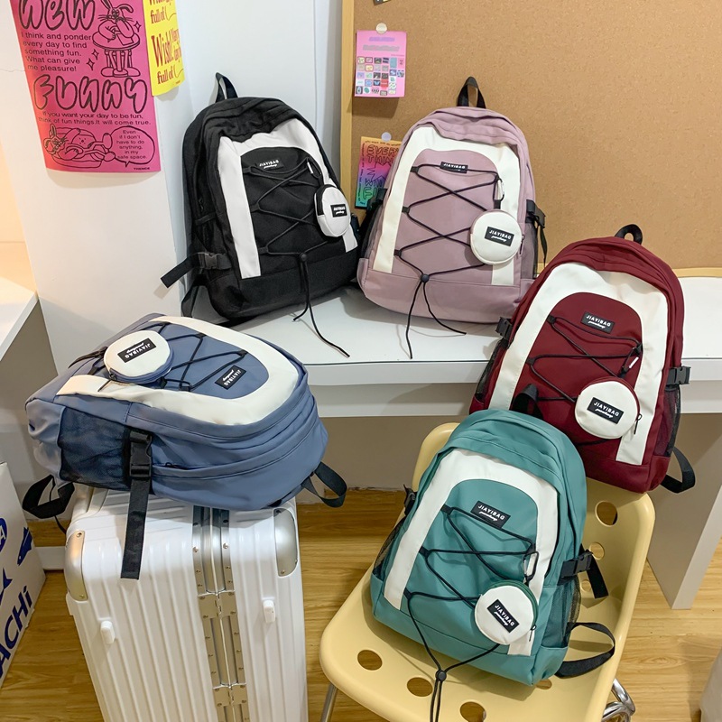 Backpack Nylon cloth Backpack Large capacity Student SchoolBags Large quantity discount Wholesale customization welcome consulting, ordering! Specification drawing