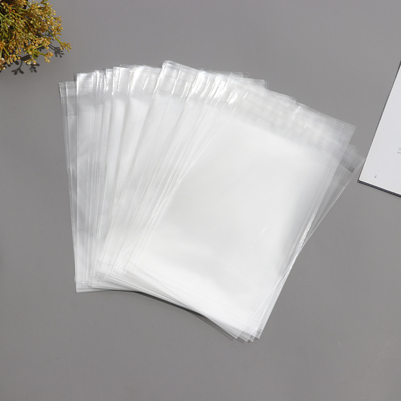 厂家现货不干胶塑料袋胶袋印刷透明服装袋包装封口袋子 opp自粘袋
