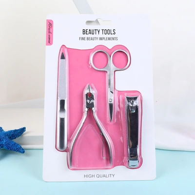 Stainless Steel Nail Manicure Tools Nail Clipper Set Can Print Advertising Logo Household Nail Clipper Set Custom