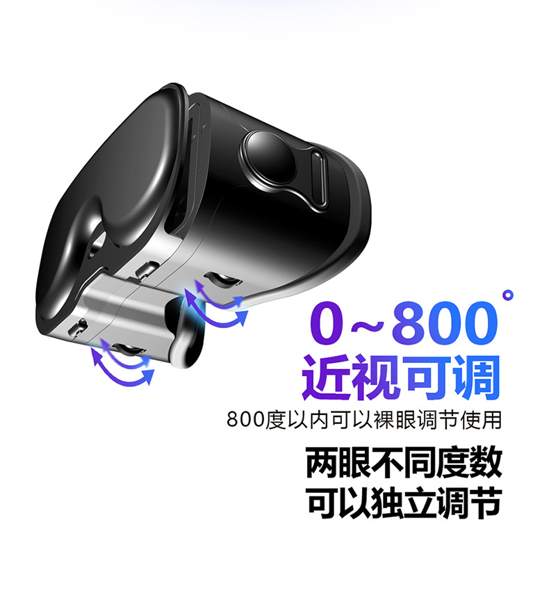 2026年新款Q8VR眼镜VRG手机电影游戏3d眼镜影院数码眼镜头戴式 pic 12