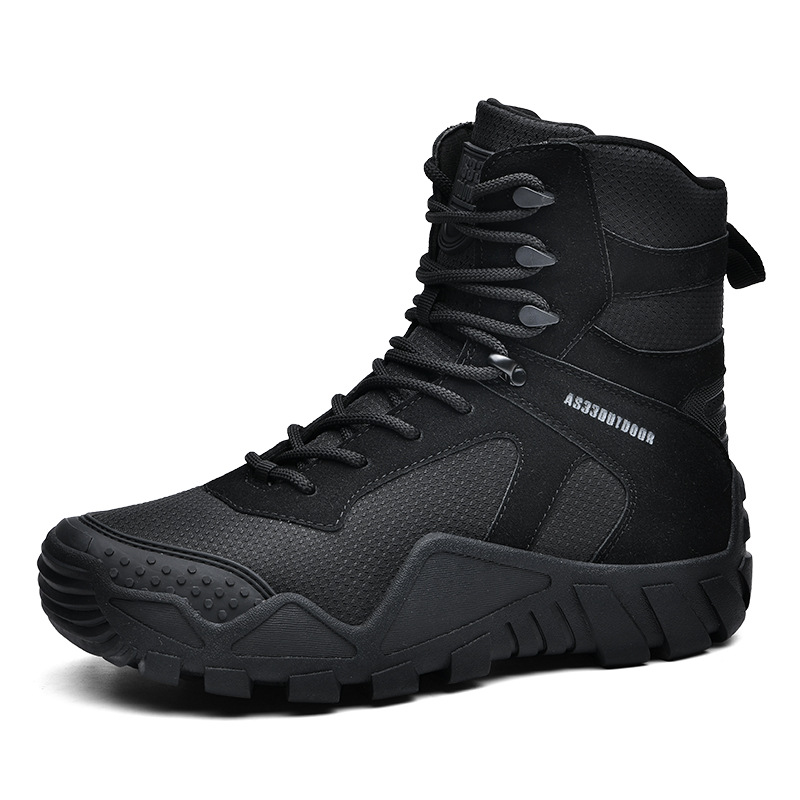 Cross-Border Camouflage Large Size Special Forces Boots Russian Combat Boots Wear-Resistant Training Combat Boots Outdoor Hiking Shoes Specification drawing
