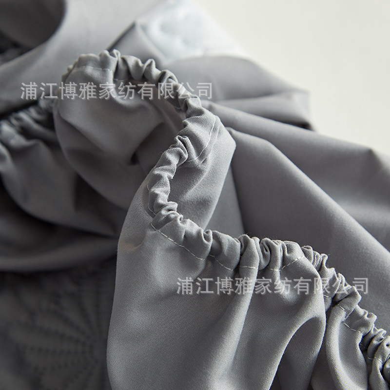 Boya wholesale simple cotton-padded waterproof bed covers are comfortable, skin-friendly, dust-proof and anti-slip. Single-piece bed covers and pillowcases can be machine washed Specification image