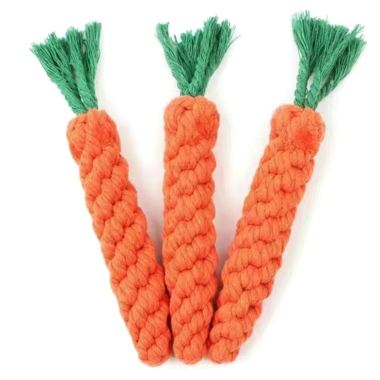 Dog teething and biting cotton rope toys, small and medium-sized dog toys, knot toys, frisbee sets, pet supplies Item Picture