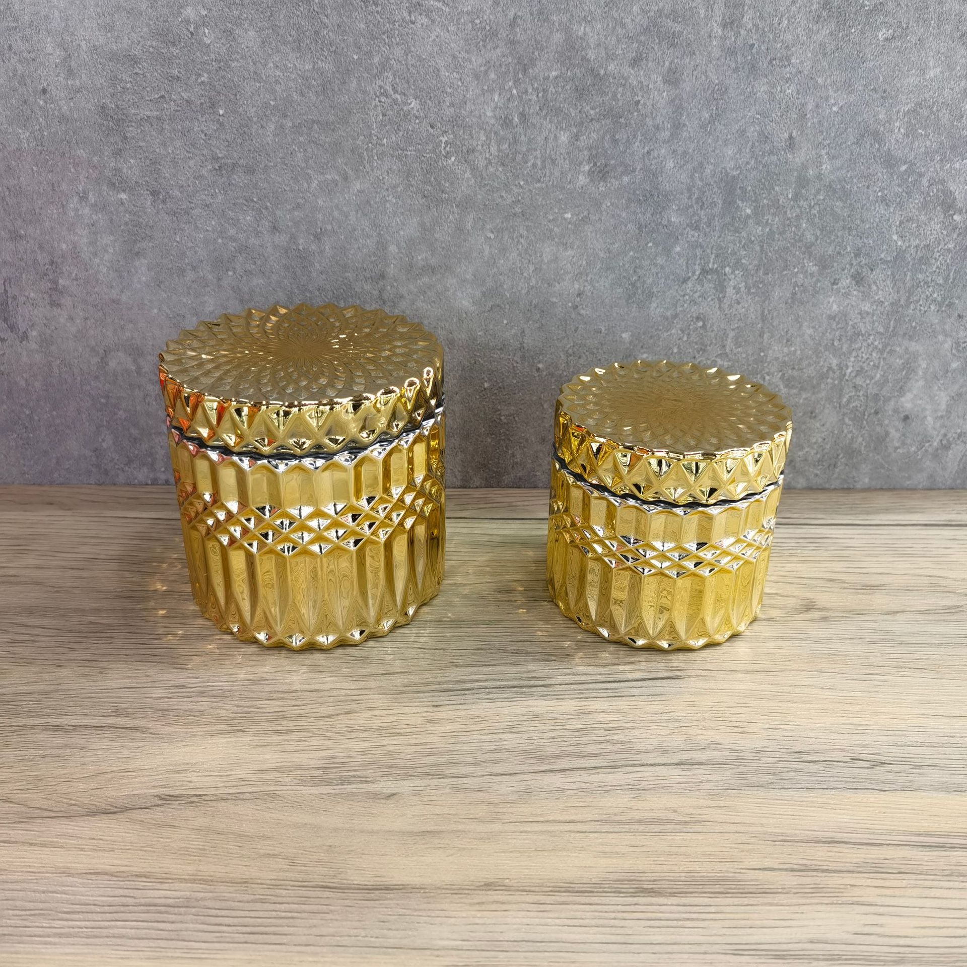 Light Luxury Retro Glass Pen Holder Glass Storage Box Glass Candy Jar Glass Ashtray Glass Jewelry Box details Picture
