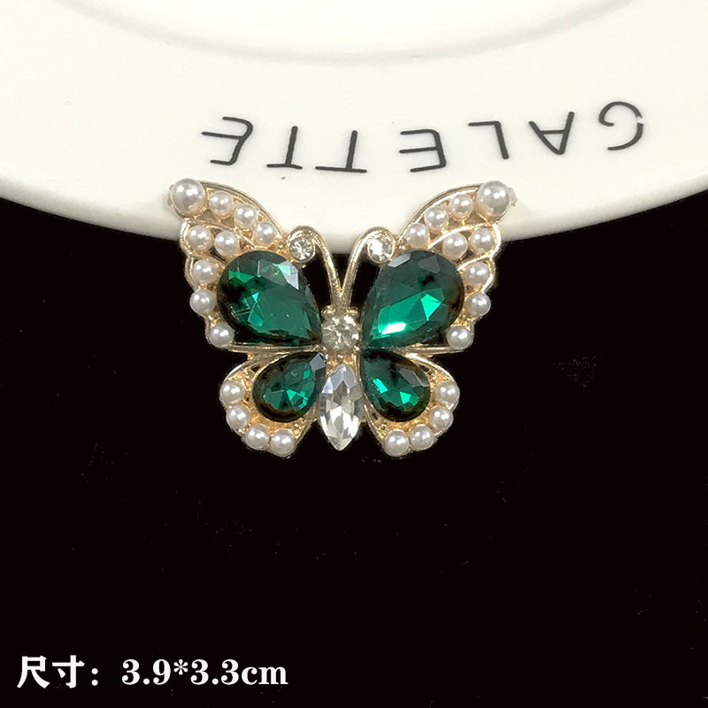 启威新水晶宝石蝴蝶洞洞鞋diy配饰汽载出风口手机壳饰品 合金配件详情9