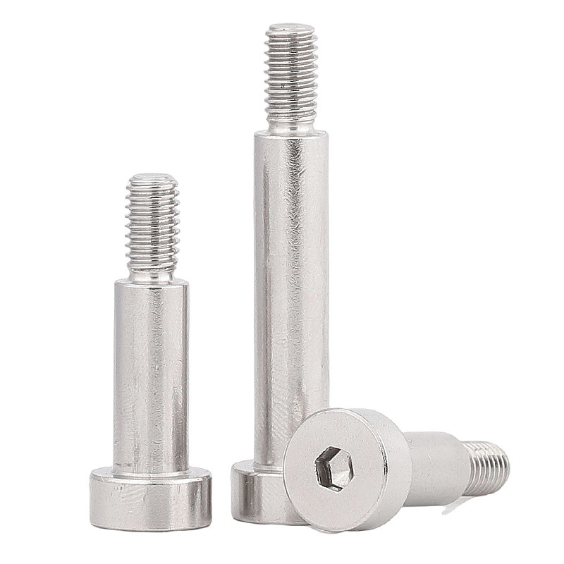 304 stainless steel hexagon socket plug, screw, semi-threaded step, equal height limit shaft shoulder, M2-M10 convex shoulder screw Item Picture