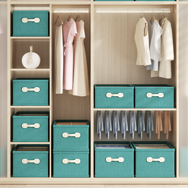 Wardrobe Storage Box Household Clothing Underwear Socks Sundries Arrangement Storage Basket Box Cloth Drawer Type Folding Application Scenario