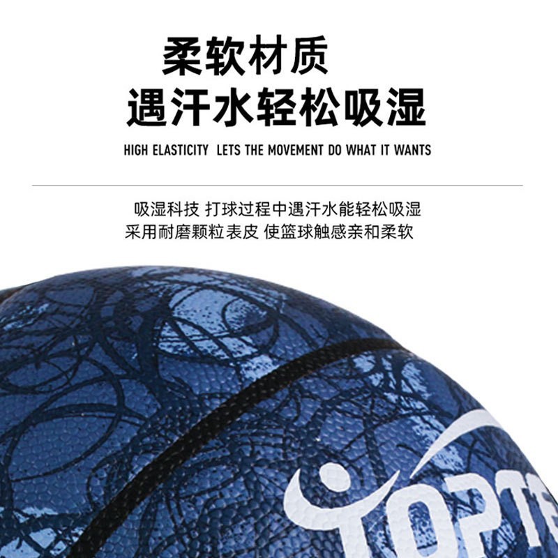 7号成人耐磨/蓝球软皮手感/5号儿童小学细节图