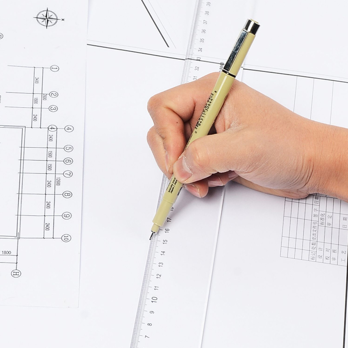آلات الهندسة المدنية من أجل إعداد خرائط بمقياس الطول بمقياس رسم البيت لأغراض التسويق