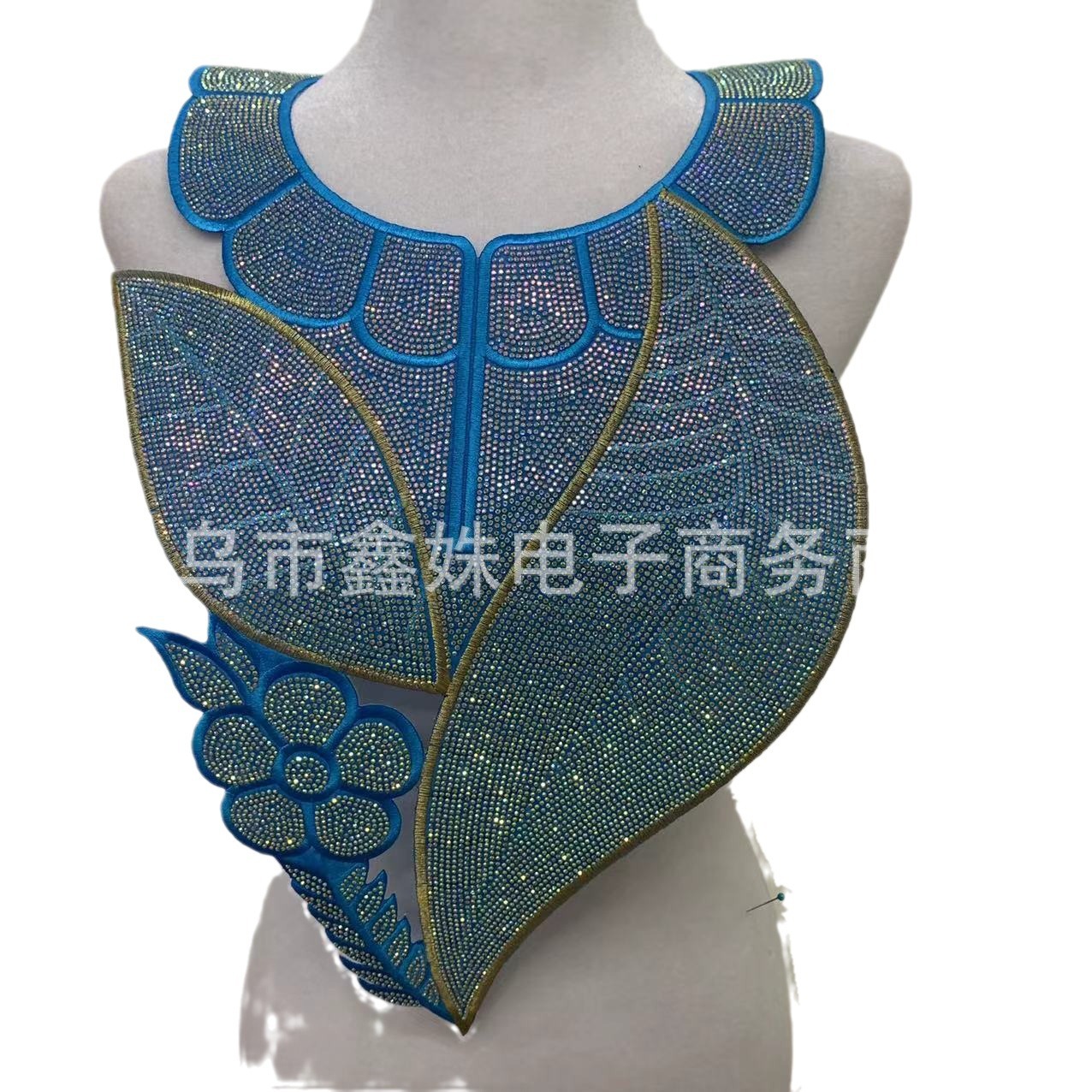 New DIY accessories: leaf-shaped ethnic style clothing, dance accessories with adhesive backing Item Picture