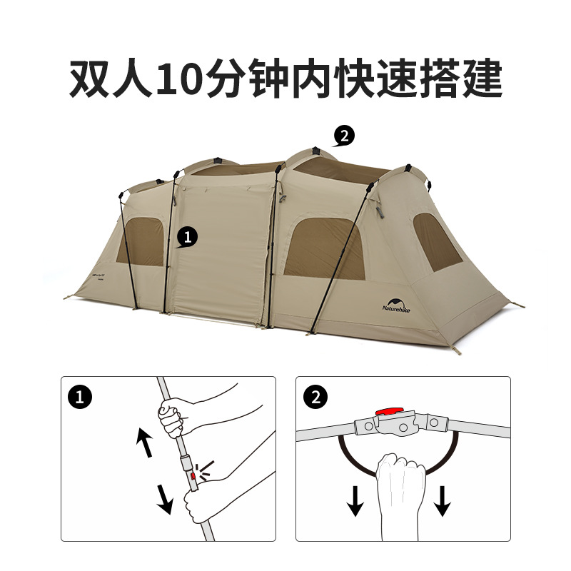 1 box of Naturehike fast Tunnel Tent CNH22ZP015 details Picture