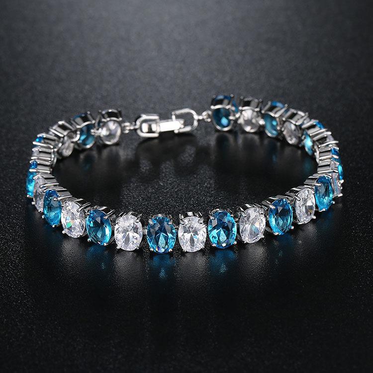 European and American zircon bracelets, colored candies, colored bricks, zircon bracelets, water best friends, girls, couples, wedding banquet bracelets, girls details Picture