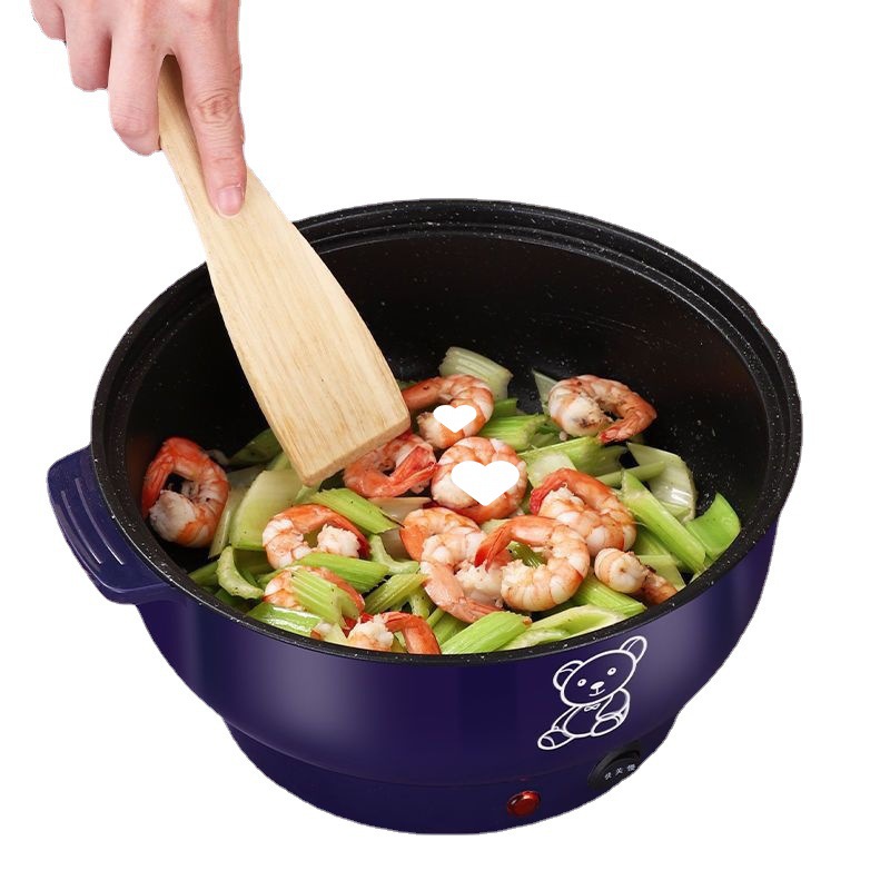 Rice cooker, electric frying pan, non-stick pan, electric rice cooker, household small electric rice cooker, dormitory mini electric hot pot, all-in-one pot for cooking rice and stir-frying Item Picture