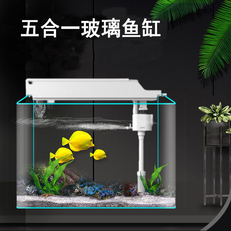 Factory wholesale of 5-piece fish tanks, including pet tanks, aquarium tanks, and Baojie Aquarium details Picture