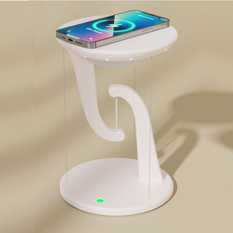 Source factory creative home Romantic ornaments table lamp Light Luxury Gift Smart phone Wireless charging floating lamp details Picture