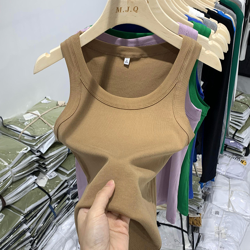 Women's Pure Cotton Spring And Autumn Winter With Yoga Sports Wide Shoulder Belt To Wear A Top Application Scenario