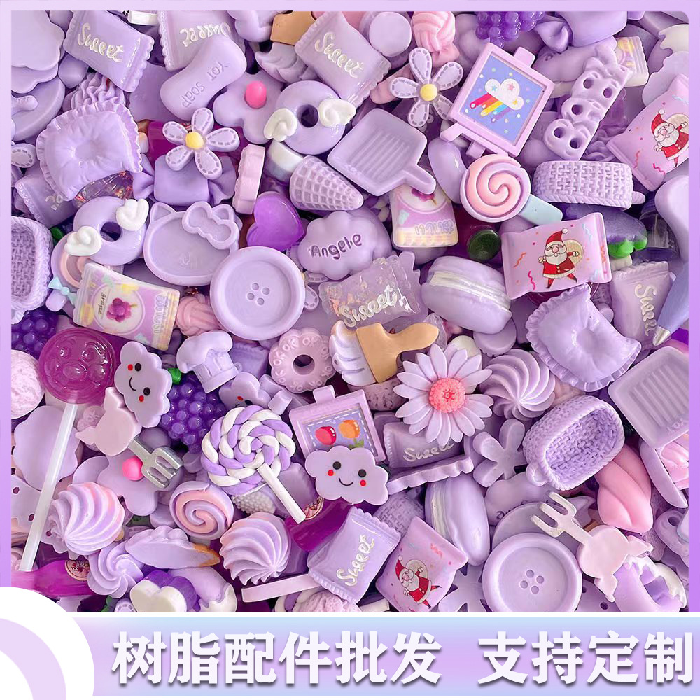 Wholesale of cartoon miniature food toys, diy cream glue accessories, jewelry accessories, handcrafted materials, new resin accessories Specification image